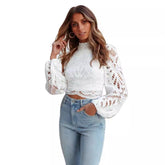 Vivid Visions – Bluse mit Häkelspitze